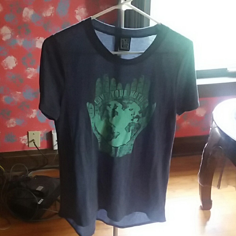 Earth with hands shirt